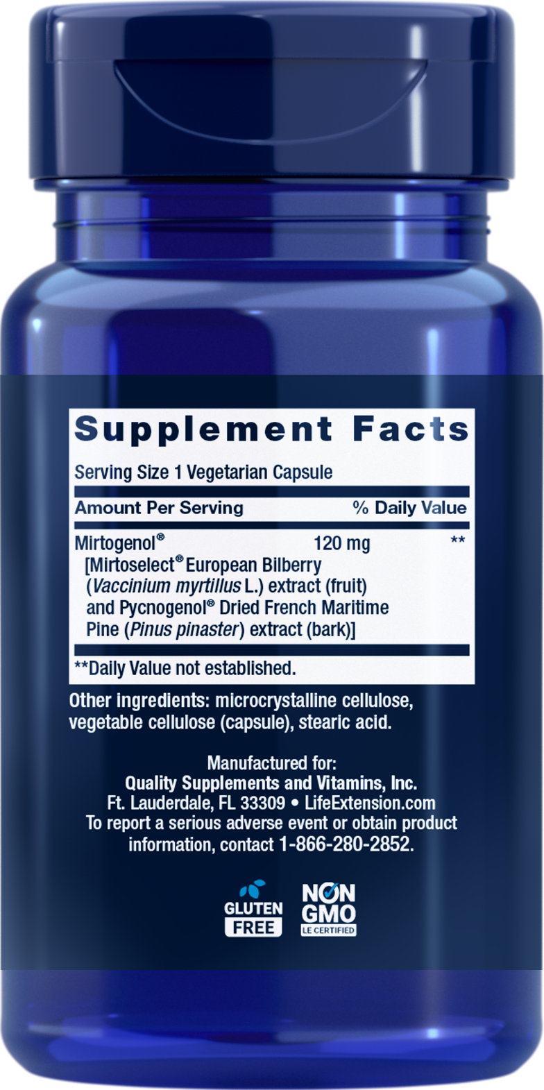 EYE PRESSURE SUPPORT WITH MIRTOGENOL