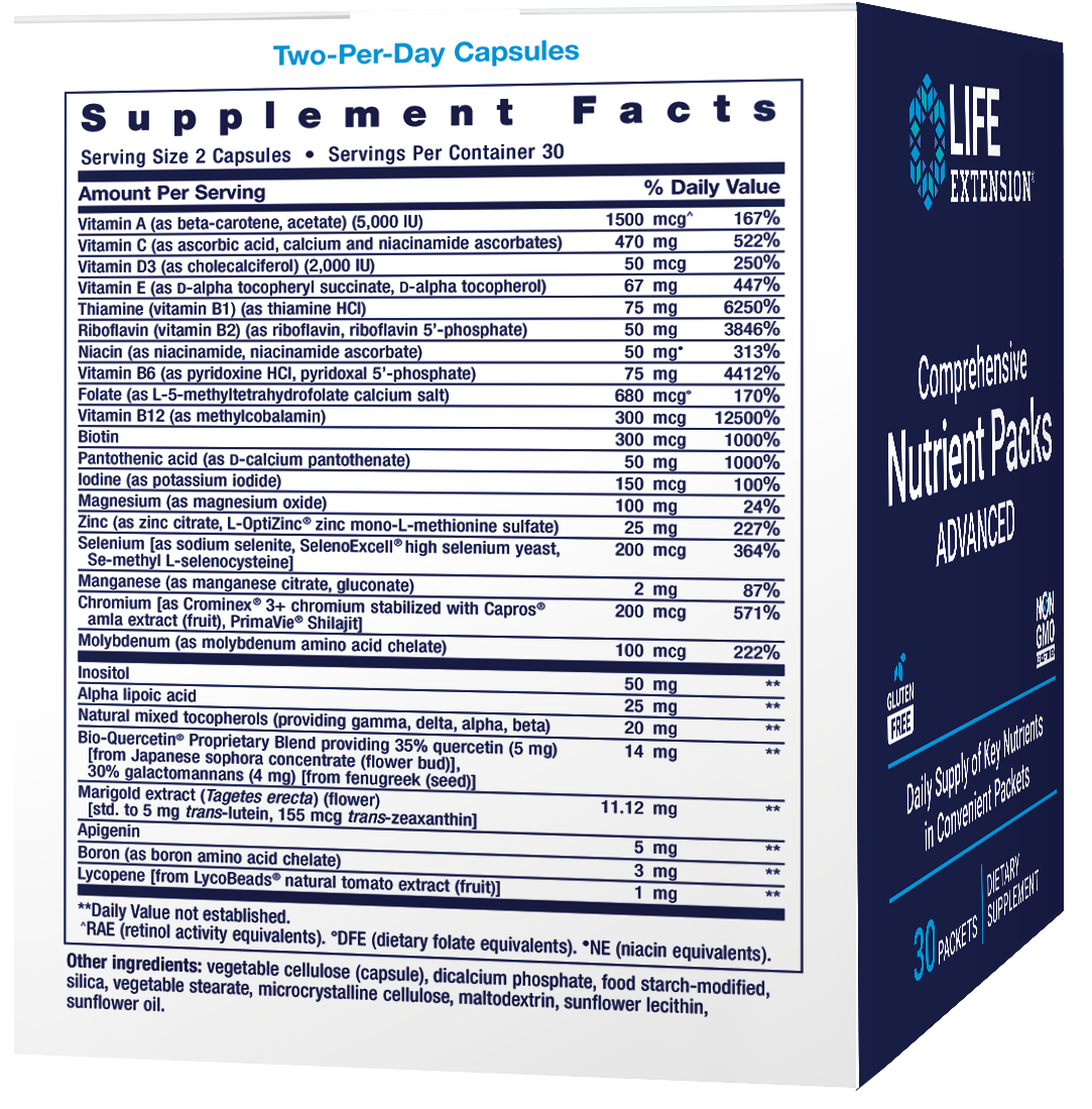 COMPREHENSIVE NUTRIENT PACKS