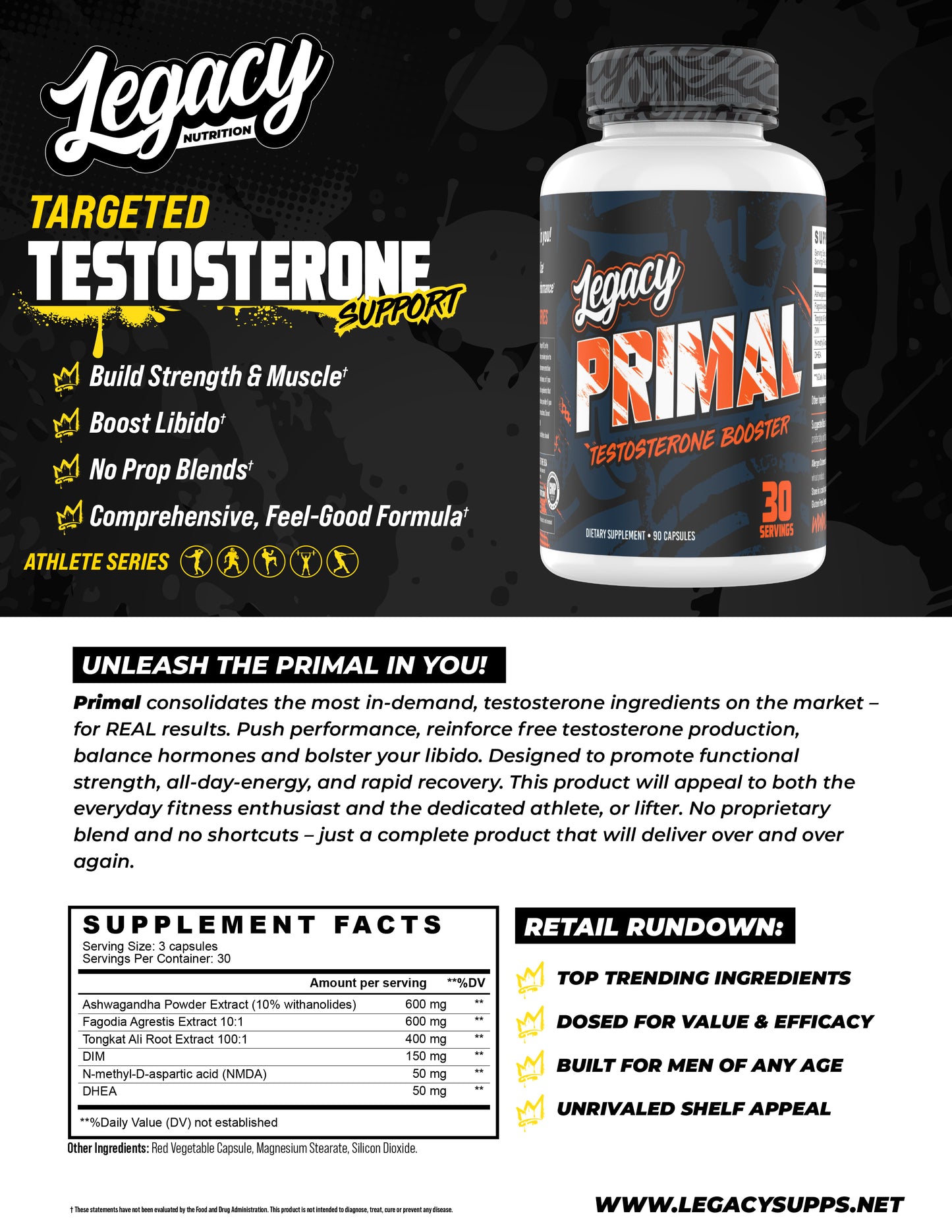 LEGACY PRIMAL TEST BOOSTER