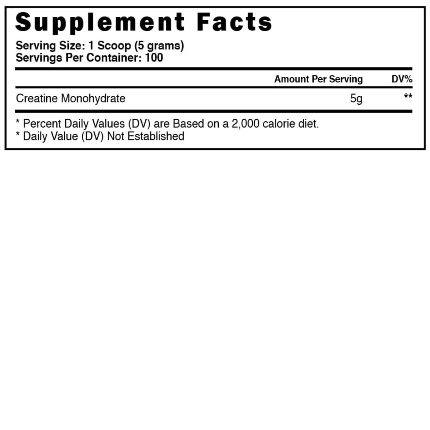 CREATINE MONOHYDRATE