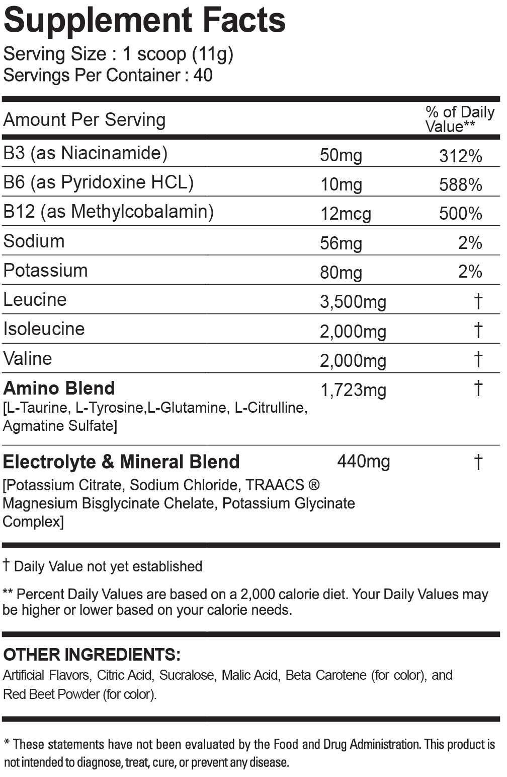 BCAA'S (IN-STORE ONLY)