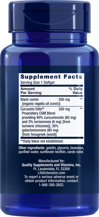 BLACK CUMIN SEED OIL AND CURCUMIN ELITE