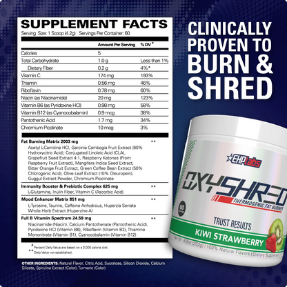 OXYSHRED THERMOGENIC FAT BURNER