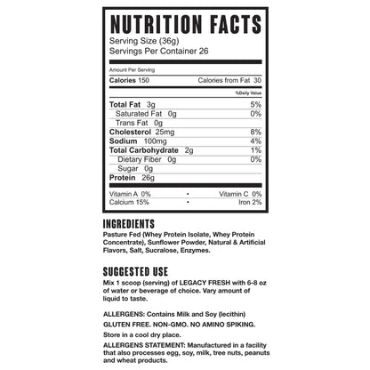 FRESH WHEY PROTEIN ISOLATE